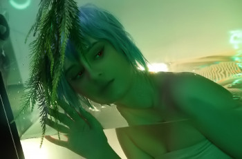 обоя девушки, kirdjava, образ, аквариум, вода