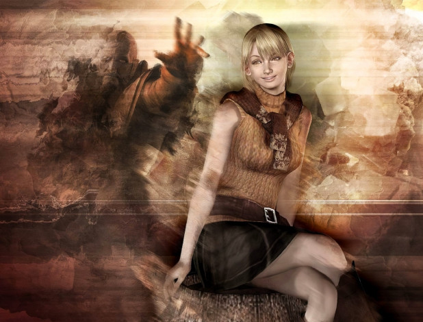 Обои картинки фото видео игры, resident evil 4, девочка, бочка