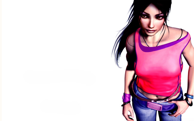 Обои картинки фото видео игры, the longest journey,  dreamfall, девушка, майка, джинсы