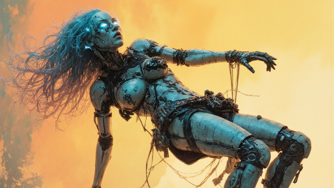 Обои картинки фото фэнтези, роботы,  киборги,  механизмы, нейросети, графика, нейроарт, ai, art, нейронные, сети, рисунки, нейро, искусство, нейрографика, graphics, neuroart, neural, networks, drawings, neuro, neurography