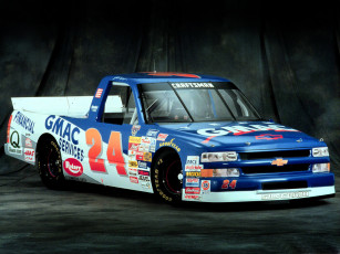 Картинка chevrolet silverado race truck автомобили
