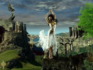 Картинка танцы над бездной фэнтези девушки