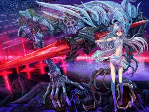 Картинка аниме weapon blood technology