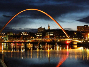 Картинка millennium bridge london england города лондон великобритания