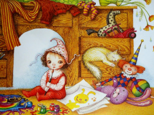 обоя екатерина, штанко, иллюстрации, стихам, для, детей, рисованные