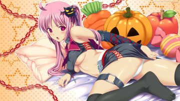 Картинка аниме halloween magic