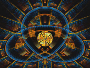 Картинка 3д графика fractal фракталы фон тёмный узор