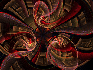 Картинка 3д графика fractal фракталы узор фон