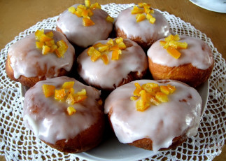 Картинка еда пирожные кексы печенье глазурь салфетка цукаты