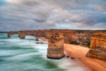 Картинка природа побережье двенадцать 12 апостолов берег море океан песок суша