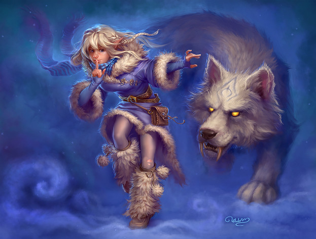 Обои картинки фото фэнтези, красавицы, чудовища, картина