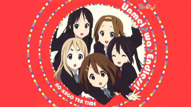 Обои картинки фото on, аниме, k-on