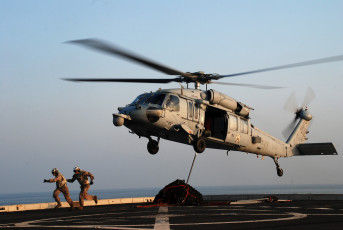 Картинка mh 60s авиация вертолёты посадка вертолет палуба