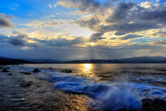 Картинка природа моря океаны побережье закат море