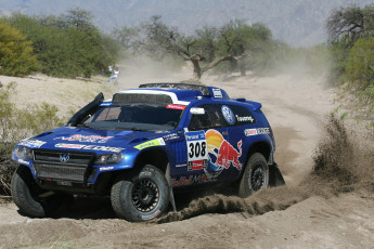 Картинка спорт авторалли туарег внедорожник touareg rally dakar дакара volkswagen поворот