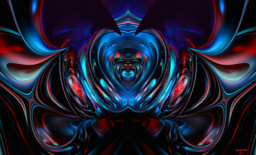 Картинка 3д графика fractal фракталы фон узор