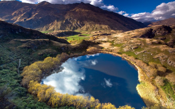 Картинка природа реки озера горы озеро долина