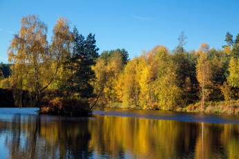 Картинка природа реки озера золото жидкое