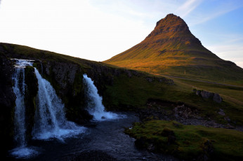 Картинка природа водопады водопад горы