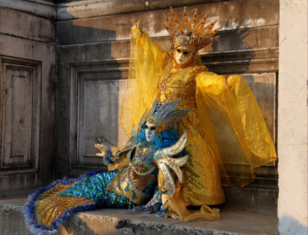 Обои картинки фото разное, маски,  карнавальные костюмы, карнавал, венеция