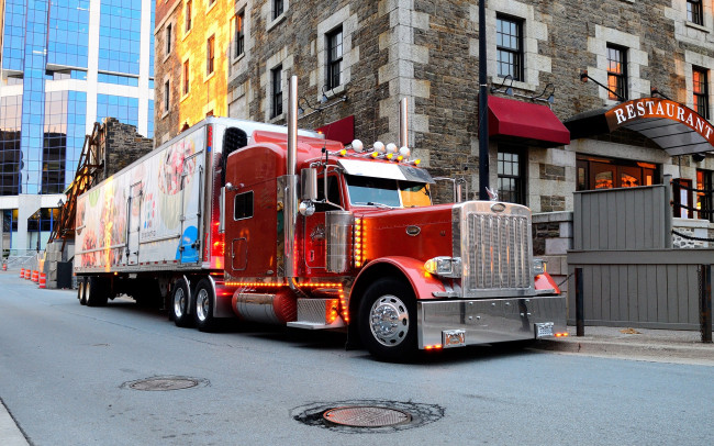 Обои картинки фото peterbilt, автомобили, тягачи, сша, седельные, company, motors, классические, грузовики