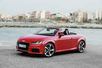 Картинка автомобили audi tt красный 2014г 8s s line quattro tfsi 2-0 roadster