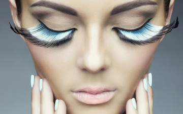 Картинка девушки -unsort+ лица +портреты девушка ресницы модель лицо губы руки фон