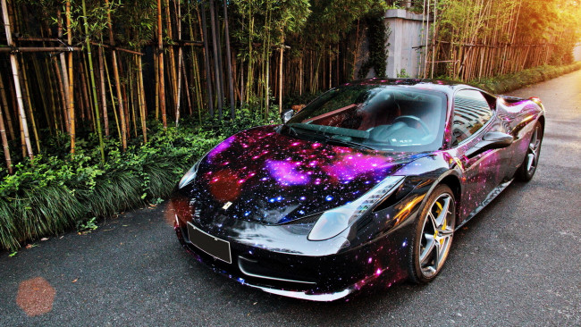 Обои картинки фото автомобили, ferrari, расцветка, машина