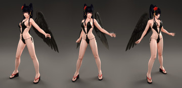 Картинка 3д+графика существа+ creatures демон фон взгляд девушка