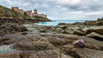 Картинка fort+la+latte+-bretagne города -+пейзажи побережье крепость