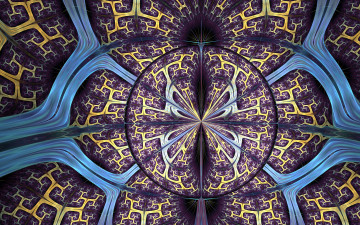 Картинка 3д+графика фракталы+ fractal узор фон цвета