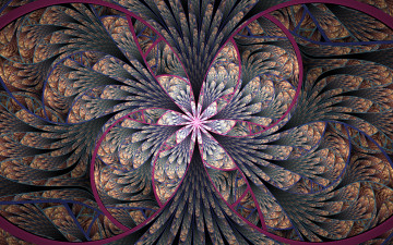 Картинка 3д+графика фракталы+ fractal узор фон цвета