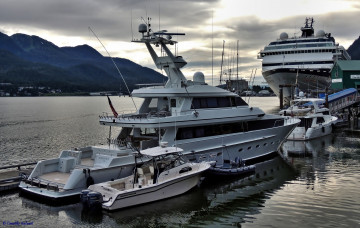 Картинка корабли разные+вместе лайнкр порт яяхта