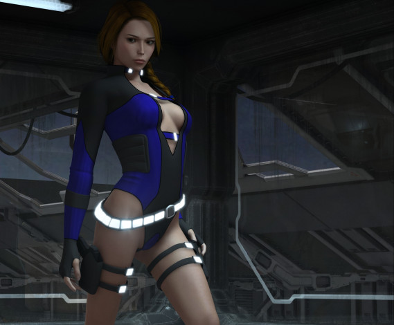 Обои картинки фото 3д графика, фантазия , fantasy, девушка, взгляд, фон