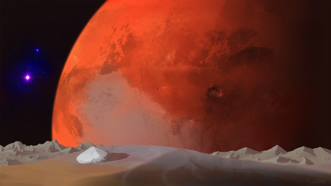 Обои картинки фото космос, арт, галактика, вселенная, планета