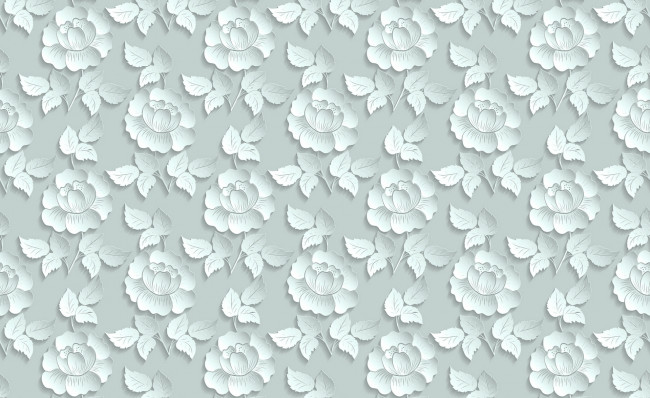 Обои картинки фото векторная графика, цветы , flowers, узор, цветы, розы, 3д, объем