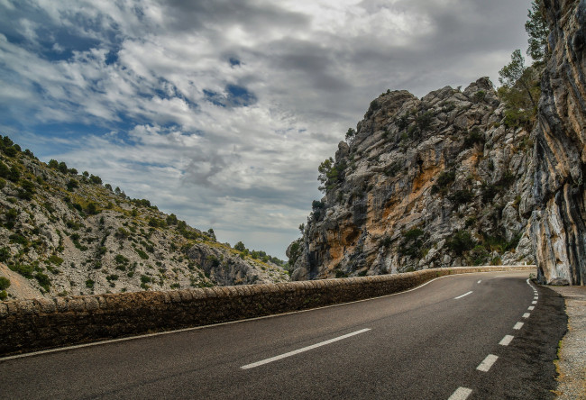 Обои картинки фото природа, дороги, горы, шоссе