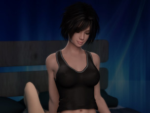 Картинка 3д+графика люди+ people девушка фон взгляд