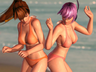 Картинка 3д+графика люди+ people фон девушки взгляд