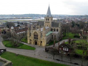 Картинка rochester cathedral kent+uk города -+католические+соборы +костелы +аббатства kent uk