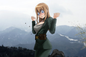 Картинка аниме youjo+senki viktoriya ivanovna serebryakov