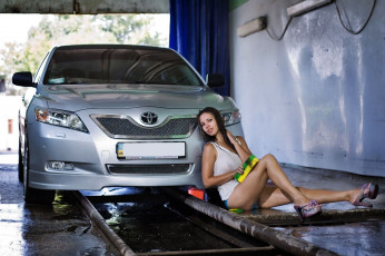 Картинка автомобили -авто+с+девушками девушка взгляд фон автомобиь