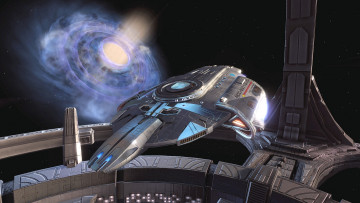 Картинка 3д+графика космические+корабли +звездолеты+ spaceships +starships космический корабль полет вселенная