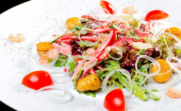 Картинка еда салаты +закуски помидоры салат лук зелень