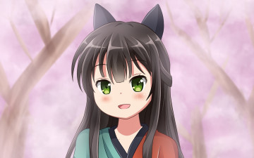 Картинка аниме urara+meirochou фон взгляд девушка