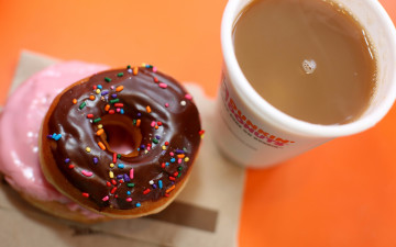 Картинка еда хлеб +выпечка пончики кофе