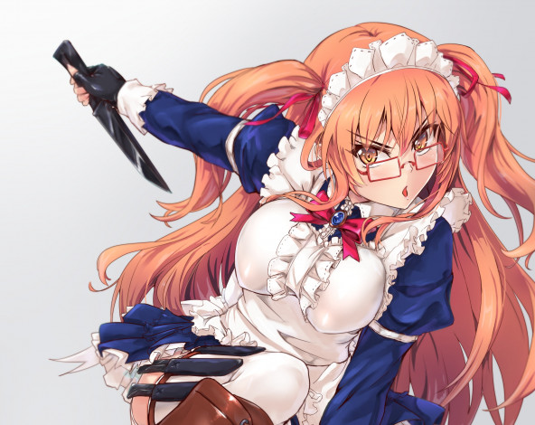 Обои картинки фото аниме, оружие,  техника,  технологии, девушкa