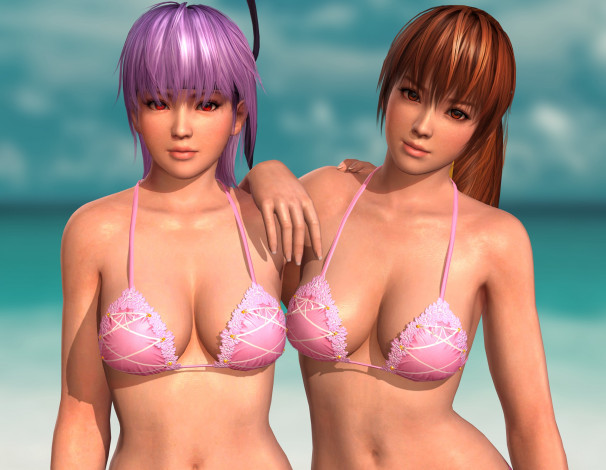 Обои картинки фото 3д графика, люди , people, взгляд, фон, девушки