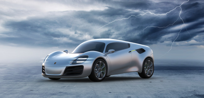 Обои картинки фото porsche 356 e concept 2017, автомобили, porsche, 2017, 356, e, concept