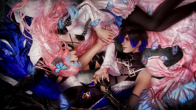 Обои картинки фото фэнтези, люди, парень, девушка